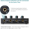 Amplificador de auriculares estéreo ultra metálico YGiTK de 4 canales