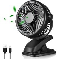 Mini LCMOM fan with 3600mAh battery, 720° rotatable
