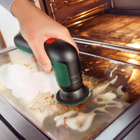 BOSCH VERDE – cepillo de limpieza eléctrico para Bosch Home (incl. batería integrada de 3,6 V, 1 cable micro USB y 4 accesorios de limpieza)