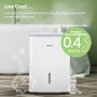 Comfee 16L dehumidifier, up to 80m³ (32m²), smart mode, 24-hour timer, 3L water tank, app supported, white, MDDF-16DEN7-WF