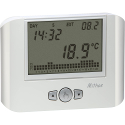 VEMER VE328100 MITHOS – Termostato de pared con programación semanal, funciona con pilas