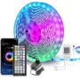 Mexllex 10m LED Strip (1 Roll) Bluetooth RGB LED Strip with App Control