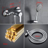 GRIFEMA PORTO-G12003 | Duscharmatur - Brausebatterie mit Brauseschlauch, Handbrause mit 5 Funktionen, und Brausehalter | Einhebel-Brausemischer-Dusche set, Chrom