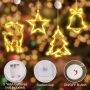 Christmas garlands “Stars” with suction cup 40 LEDs