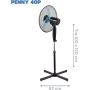 Ardes AR5AM40P: Pedestal fan with remote control and timer