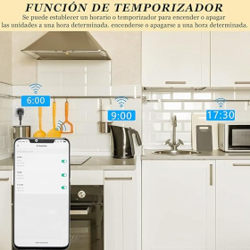 Enchufe inteligente SURFOU Zigbee WiFi compatible con Philips Hue, Alexa, Google Home
