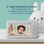 Babysense 5-inch HD video baby monitor with camera, audio and night vision