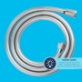 GROHE Flexible bathroom shower hose VitalioFlex Comfort, 1500mm shower hose, kink-resistant, glossy surface, universal 1/2" thread connection, chrome, 28743002 (Germany import)