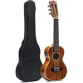 Batking Guitalele Guitalele Guitarra acústica clásica profesional con 6 cuerdas, 28 pulgadas