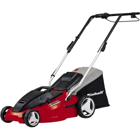 Einhell GC-EM 1742 - cortacésped eléctrico (1700 W, altura de corte 6 niveles | 20-65 mm, ancho de corte 42 cm, jardín hasta 700 m², capacidad de bolsa 50 l