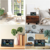 Wireless weather station with outside temperature sensor for indoor and outdoor use