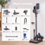 Cordless vacuum cleaner Maircle S3 Pro – strong suction power of 35 kPa, 70 minutes battery life