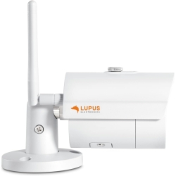Lupus LE202 WiFi Mini IP Outdoor Security Camera, German Manufacturer, Data Security, Phone Support, Night Vision, Metal Housing, Android+iOS APP Included, White