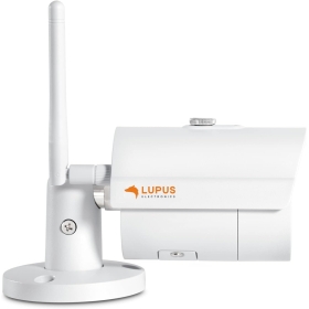 Lupus LE202 WLAN Mini-IP-Überwachungskamera für den Außenbereich, deutscher Hersteller, Datensicherheit, Telefonunterstützung, Nachtsicht, Metallgehäuse, inklusive Android+iOS-APP, Weiß