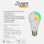 Brennenstuhl Connect WLAN LED light bulb SB 800 E27 (compatible with Alexa and Google Assistant, no hub required, smart light bulb 2.4 GHz with free app, 810lm, 9W) [energy class F]