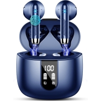 Drsaec Bluetooth Auriculares internos Bluetooth 5.3 con 4 micrófonos