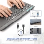 Rii Bluetooth-Tastatur mit Touchpad (Bluetooth 5.0 + 2,4 G Wireless)