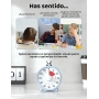 LIORQUE Temporizador visual, temporizador recargable para niños con funda de silicona, temporizador de cuenta atrás de 60 minutos, herramienta de gestión del tiempo para niños y adultos (azul claro)