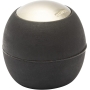 WAGNER wall door stop EGG - diameter Ø 30 x 30 mm, zinc die-cast in stainless steel look, soft stop made of thermoplastic rubber, black, for screwing including mounting material - 15517811