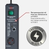 Brennenstuhl Secure-Tec power strip with 8 sockets, surge protection and main-follow function (3m cable, switch) anthracite