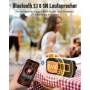 PRUNUS J-367 Clockwork DAB/FM Radio, Emergency Radio with 5000mAh Battery, DAB Plus Battery Operated Radio, Bluetooth Emergency Radio with Flashlight and Reading Light/SOS Alarm for Home, Power Outages