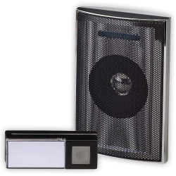 Timbre Heidemann Music Box HX (transmisor + receptor, alcance máx. 200 m, 8 melodías personalizables, señal de llamada óptica)
