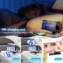 TAKRINK Digital projection alarm clock with USB port and temperature sensor