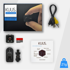 Міні камера спостереження KUUS. C1 2,3 см з нічним баченням і детектором руху