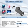 USB stick for iPhone 256 GB | Apple certified | Vakiit USB 3.0 | Memory expansion for iPad, iOS, Android, PC