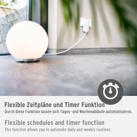 Brennenstuhl Connect WLAN Steckdose mit 433 MHz Sender WA 3600 LRF01 433 (WiFi Steckdose 2.4 GHz kompatibel mit Alexa