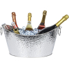 Cubitera Universal de Acero Inoxidable de 12 L - Cubo Grande para Champán y Bebidas Ideal para Fiestas Color Bronce