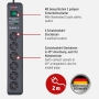 Brennenstuhl, Secure-Tec 19,500A power strip with surge protection 6 sockets