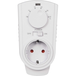 MC POWER - Steckdosen-Thermostat Klimaregelung | TCU-330 | 5-30°C, max. 3.500W, 230V/16A 