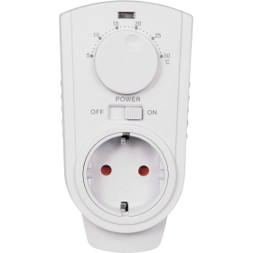 MC POWER - Socket thermostat climate control | TCU-330 | 5-30°C, max. 3,500W, 230V/16A