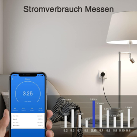 GHome Smart WiFi socket 16A, комплект розеток WiFi із 2 шт., розетка розумного будинку працює з Alexa Google Home, вимірювання споживання електроенергії, таймер голосового керування, ТІЛЬКИ на 2,4 ГГц WiFi.230 В || 50/60 Гц || 20-45°C