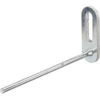 Alberts 805623 perforated plate hook | galvanized blue | Hook depth 80mm | Round steel Ø4 mm