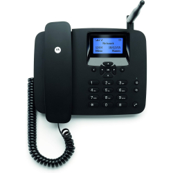 Motorola FW200L Schnurloses Festnetztelefon mit SIM-Karte und Quad-Band-GSM für Zuhause und Büro
