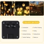 Aisutha Luces LED solares para jardín al aire libre, 8 m, cadena de luces solares para exteriores, 40 LED, 8 modos, bolas de cristal, impermeables, IP65, luces solares para exteriores, para jardín, patio, balcón, boda