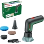 BOSCH VERDE — электрическая щетка для чистки Bosch Home and Garden UniversalBrush (в комплекте встроенный аккумулятор 3,6 В, 1 кабель micro USB и 4 насадки для чистки, в коробке)