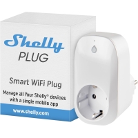Shelly Plug 16A smart socket with Wi-Fi control and power control. Compatible with Alexa and Google Home