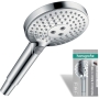 hansgrohe Raindance Select S overhead shower with 3 jet types, round shower (⌀ 120 mm)