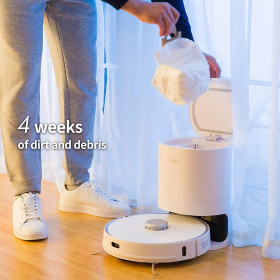 Робот-пылесос neabot N1 Plus с функцией мытья полов, автоматическое всасывание, робот-пылесос, робот-пылесос с лазерной навигацией, мощность всасывания 2700 Па, плановая уборка, зоны с ограниченным доступом, приложение/Alexa/Google