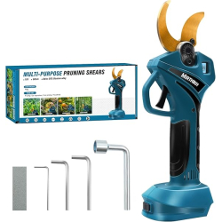 MIRTHBUY Tijera de podar eléctrica inalámbrica para árboles y arbustos de 18 V - Compatible con Makita BL1830, BL1840, BL1850