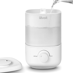 Mini humidificador LEVOIT de 2,5 l para habitaciones y dormitorios infantiles: silencioso, llenado superior, apagado automático