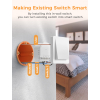 Refoss Mini interruptor de relé de control de luz WiFi compatible con Apple HomeKit, Alexa y Google Home