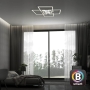 BRILONER Lights - Luz de techo LED inteligente, funciona con Amazon Alexa, lámpara giratoria Wi-Fi, efecto de retroiluminación, control de temperatura de color, luz de techo regulable con control remoto