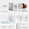 Homematic IP roller shutter actuator for brand switch IP20 controllable via app 500 VA