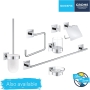 GROHE Start Cube - toilet brush set (wall mounting, concealed attachment, material: glass/metal)