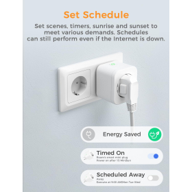 Refoss Mini Smart Plug, разъем Wi-Fi, совместимый с Alexa и Google Home 