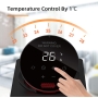 Termoventilador OMISOON 2000W – Calefactor eléctrico ECO eficiente con PTC, temporizador de 24 horas y oscilación de 90°